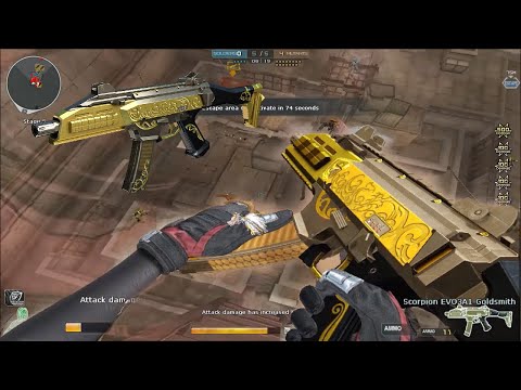 Crossfire NA ( Đột Kích ) 2.0 : Scorpion EVO3A1 Goldsmith - Hero Mode X - Zombie V4