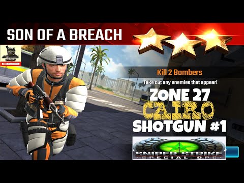 Campaign Zone 27 Cairo Son of the Breach Shotgun mission #1 Sniper strike : special ops