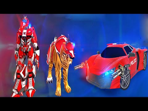 US Police Tiger Robot Game Police Plane Transport New Levels Unlocked (Android,iOS) Part 3