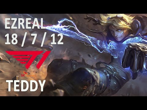 T1 Teddy EZREAL vs DRAVEN | ADC | Challenger | Korea | 18/7/12 (KDA)