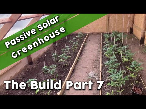 Passive Solar Greenhouse Build Part 7 - Preparing Soil Beds & Planting Out