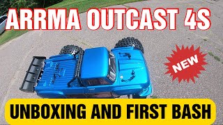 ARRMA OUTCAST 4S V2 UNBOXING FIRST BASH