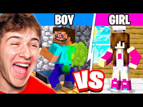 MoreBeckBros - Reacting To BOYS vs GIRLS IN MINECRAFT!