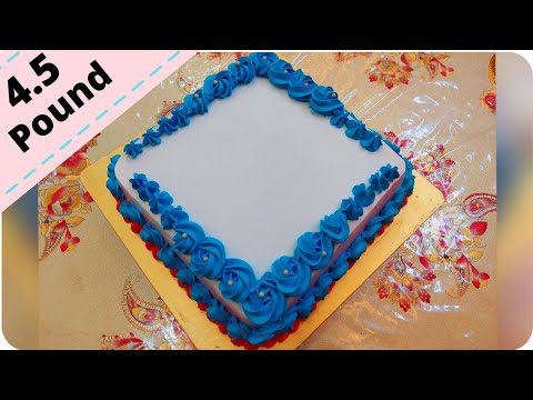 4.5 pound vanilla cake | ৪.৫ পাউন্ডের ভেনিলা কেক | Cake with decoration | Vanilla cake