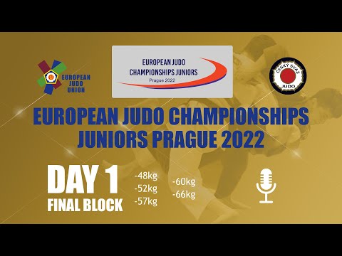Day 1 FINALS - Commentated - European Judo Championships Juniors Prague 2022