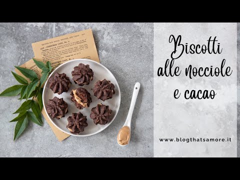 Biscotti alle nocciole e cacao