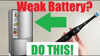 Fix Electric Toothbrush WEAK Dead Battery in Freezer (Oral-B Phillips Sonicare Burst Tooth Brush Pro