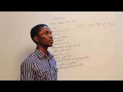 Acids, Bases and Salts  (SS 1, JAMB Tutorial, WAEC, NECO, Post-UTME, NABTEB)