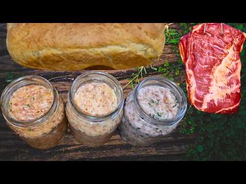 Geräucherter und gesalzener Speck - Aufstrich aus Speck nach Metka-Art