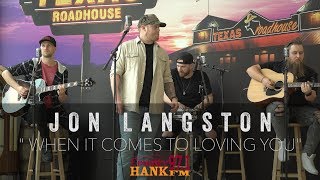 Jon Langston   When It Comes To Loving You acoustic