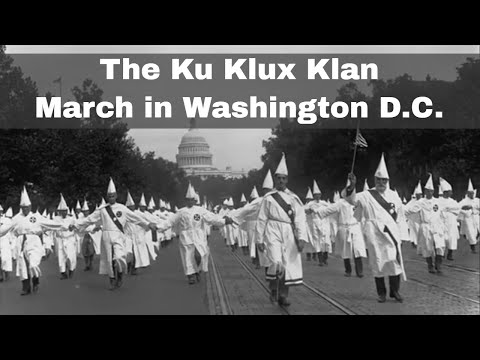 8th August 1925: More than 50,000 members of the Ku Klux Klan stage a march in Washington D.C.