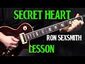 how to play "Secret Heart" on guitar by Ron Sexsmith guitar lesson tutorial