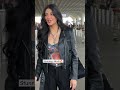 Shruti Haasan Slays Airport Fashion In Stunning Black Jacket Look ️ GossipCenters Shrutihaasan