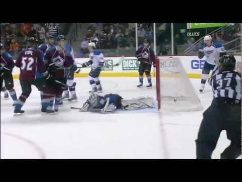 David Backes Save and Goal 1/24/11 @ Colorado
