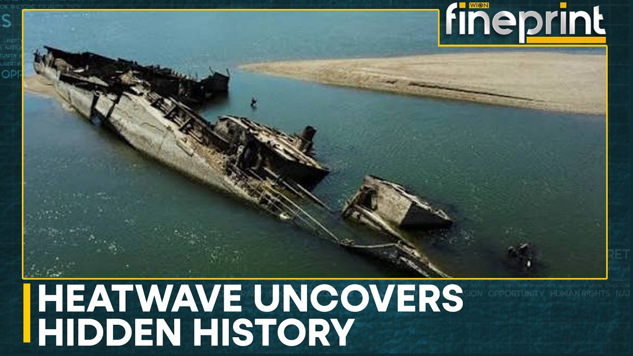 Europe's Heatwave Uncovers WWII Secrets Beneath Rivers | Hidden Relics Emerge as Water Levels Plunge