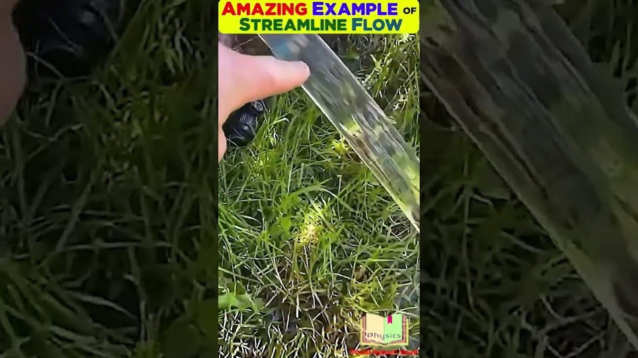 Amazing Example of streamline flow   #physics #streamline  #fluidmechanics #fluid  #fluidmechaics