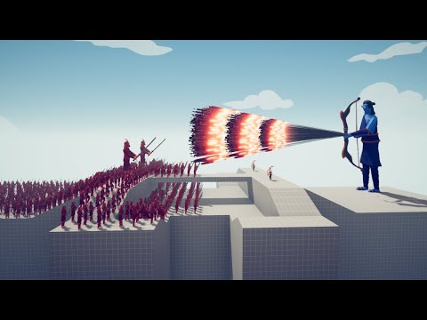200x INSANE SAMURAI ARMY vs 2x EVERY GOD - Totally Accurate Battle Simulator (TABS)