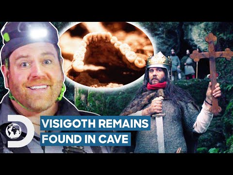 Josh Gates Explores Spanish Cave And Finds Human Remains! | Expedition Unknown