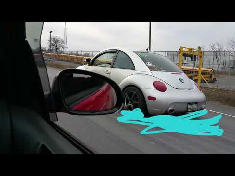 Roll race Gti DSG 2.0T vs New Beetle 1.8T Turbo lag