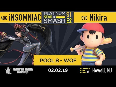 Platinum Star Smash S1:E2 - 4DG iNSOMNIAC (Bayo) vs SYE | Nikira (Diddy, Ness) - Pool 8 WQF