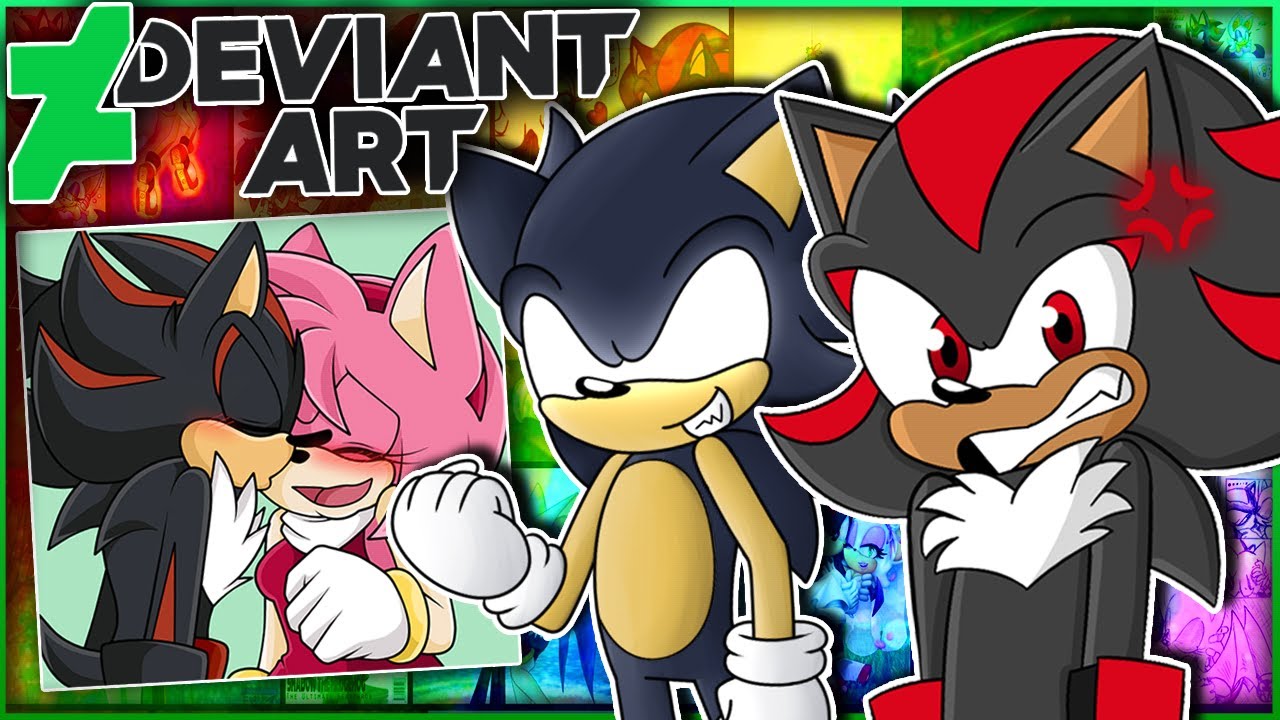 Dark Sonic & Shadow Visit DEVIANTART! - AMY KISSING SHADOW?!
