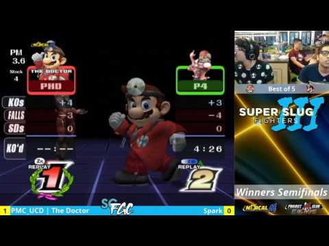 “Super Slug Fighters III” – The Doctor (Mario) v. Spark (Sheik) – Winners Semis