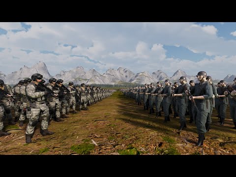 Can 30,000 modern soldiers defeat 40,000 WWII German soldiers?