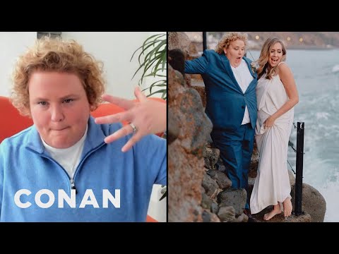 Fortune Feimster Has The Best Wedding Portraits - CONAN on TBS