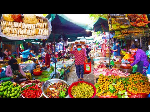 Life In Kandal Market - Market Food Scenes In Phnom Penh City