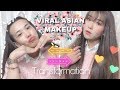 I TRIED FOLLOWING VIRAL ASIAN MAKEUP TRANSFORMATION