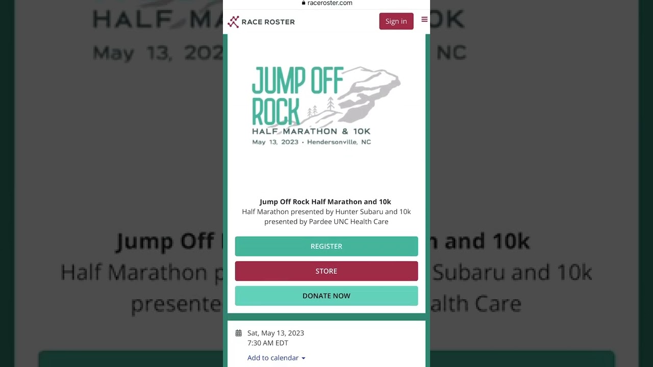 2023 Jump off Rock Half Marathon & 10k Registration is NOW OPEN!