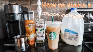 HOW TO MAKE A CARAMEL MACCHIATO AT HOME | Starbucks copycat | Danielle Murnaghan