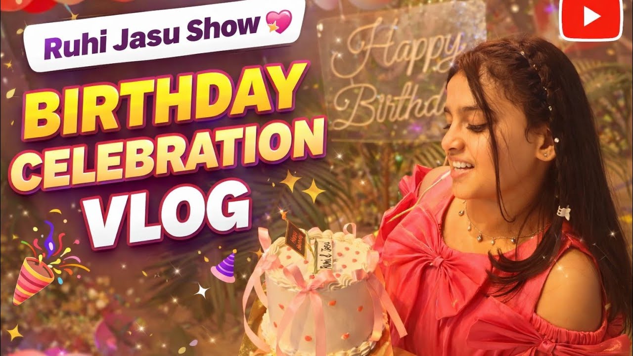 Birthday Celebration 🎂🎉 | Full Vlog | Ruhi Jasu Show 💖 #birthdaycelebration #vlog #vlogs #vlogger 