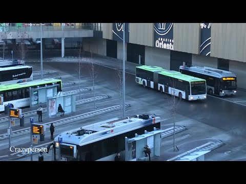 Diverse (Gelede) Bussen en RET Metro's Zuidplein Rotterdam