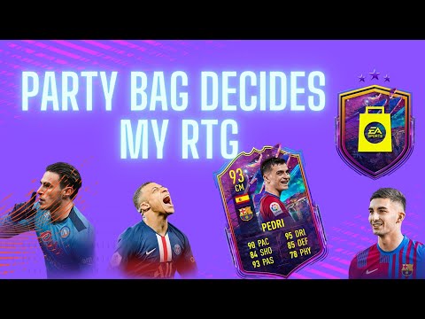 PARTY BAG DECIDES MY BRAND NEW RTG!!! (UNTRADEABLE PLAYERS ONLY) ep 1