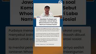 Purbaya Sependapat Jokowi Sebut Whoosh Bukan Cari Laba Namun Investasi Sosial: Belum Dikembangkan