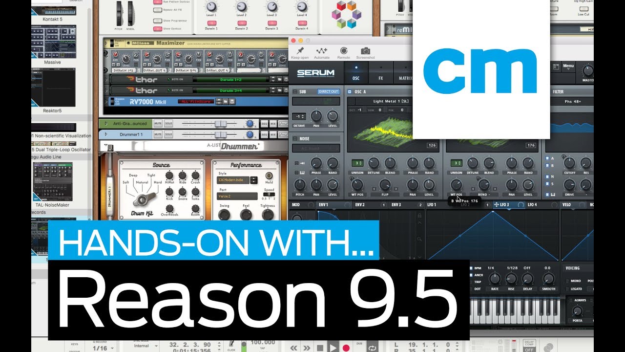 Reason 9.5: Hands-on with Computer Music magazine - YouTube