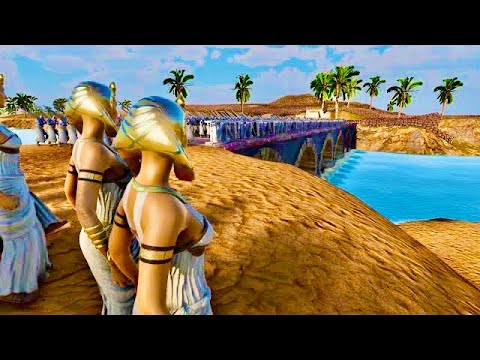 Cleopatra Special Army try to STOP Orcs from crossing the bridge UEBS 2 Epic Battle Simulator 2