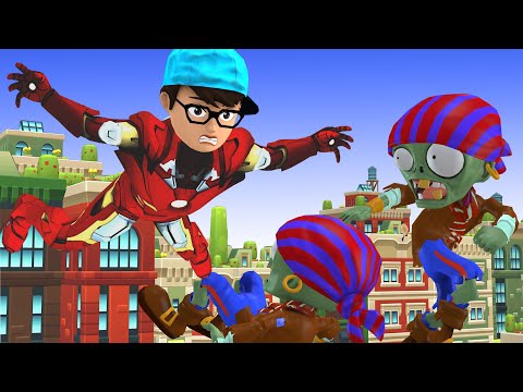 Good Nick Became IronMan Hero Combat Couple Zombie Protect Tani - Scary Teacher 3D Fun Animation