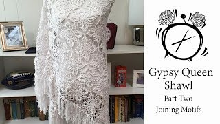 Tutorial: Queen Gypsy Shawl Part Two - Joining Motifs
