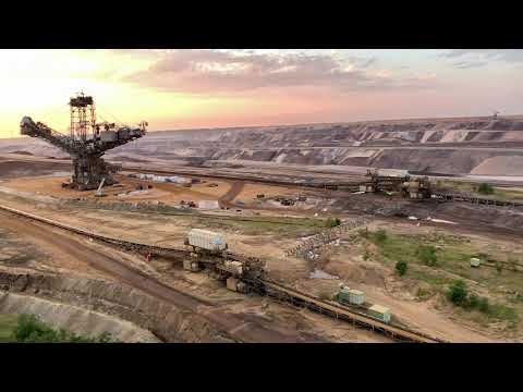 Germany: Mönchengladbach: Jackerath: Tagebau Garzweiler Mine Biggest Bucket Wheel Excavator / Bagger