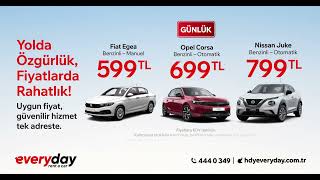 Everyday Rent a Car Günlük Araç Kiralama Kampanyası