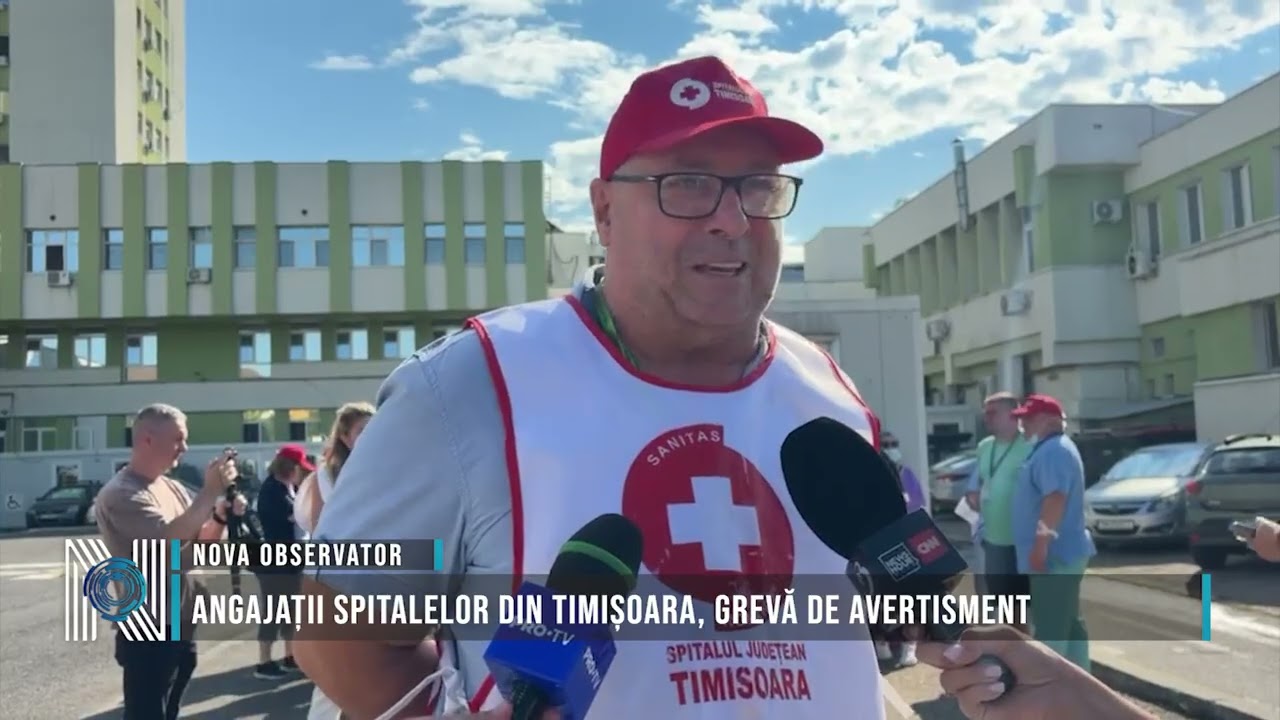 Angajații spitalelor din Timișoara, grevă de avertisment
