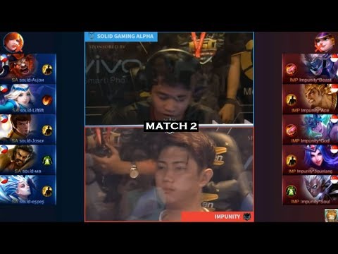 SEMIFINAL | Solid Gaming Alpha vs Impunity Match 2 MSC Grand Final Mobile Legends