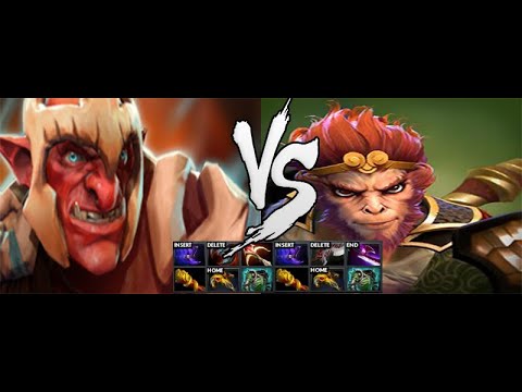 Dota2 Battle 1vs1 (Monkey King VS Troll Warlord)