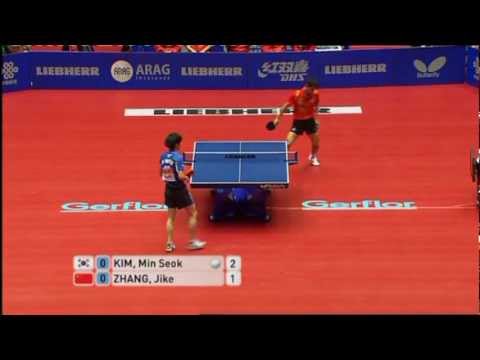 2012 WTTTC KOR-CHN (3): Kim Min Seok - Zhang Jike (full match|short form)