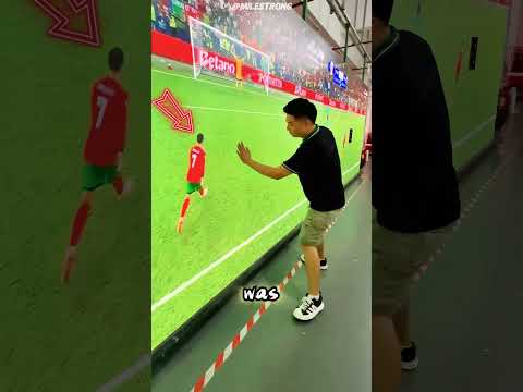 He Saved the Giant Ronaldo Screen — And Saved His Job!#funny