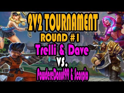 2v2 Joust Tournament Trelli & Dave Vs. PowdereDonut99 ROUND 1- SMITE