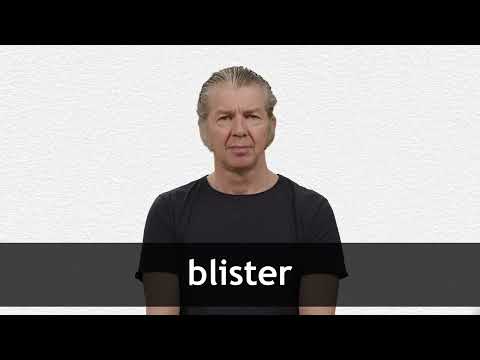 Blister meaning in sale english