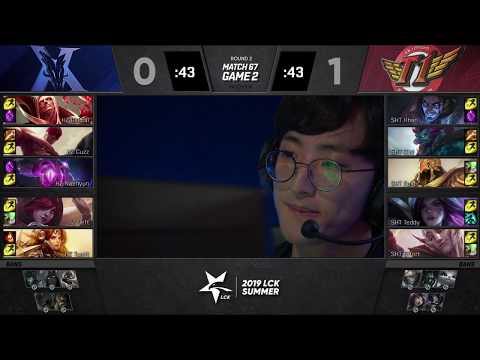 SKT vs KZ Highlights Game 2 LCK Summer 2019 Week 8 Day 1 | SK Telecom T1 vs KING ZONE DragonX